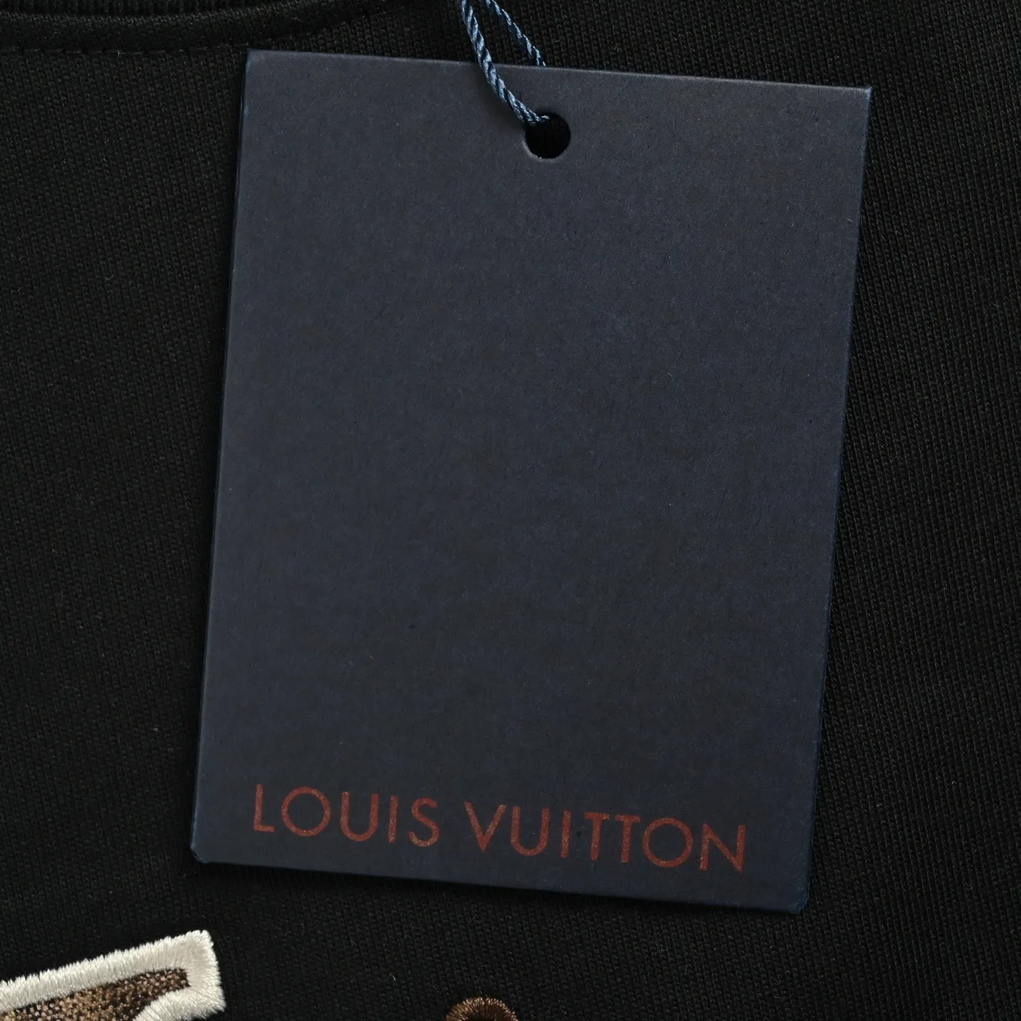 Louis Vuitton/Louis Vuitton 26ss fox letter embroidered short sleeves